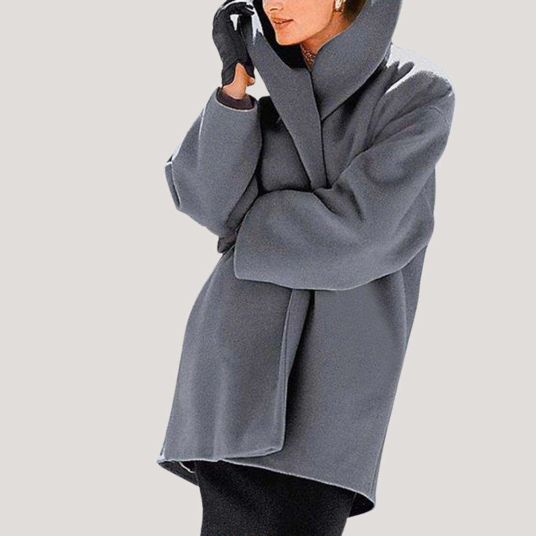 Margot | Elegant Oversized Wrap Winter Coat With Open Front