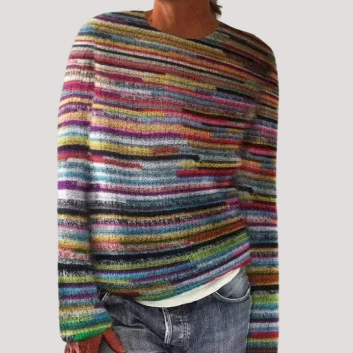 Evie | Stylish Fair Isle Colorful Knitted Sweater With Round Neck