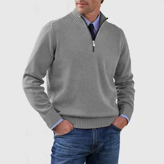 James | Quarter-Zip Knit Sweater