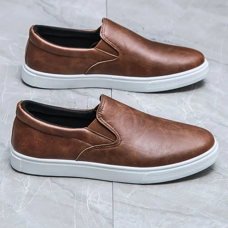 Harlow | Stylish Slip-On Vegan Leather Loafers For Men
