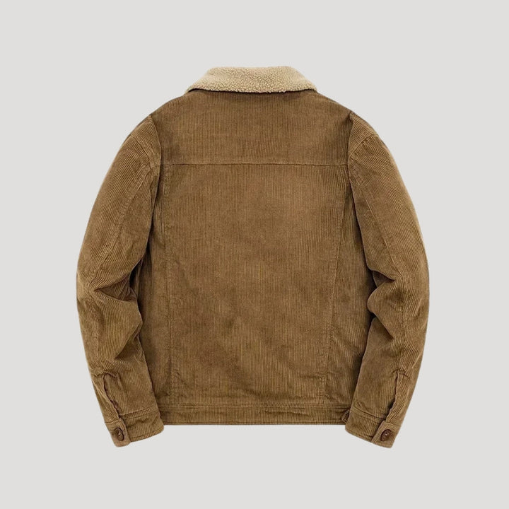 Eloise | Stylish Sherpa Lined Corduroy Trucker Jacket Men