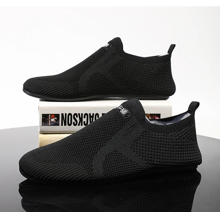 Paige | Stylish Knit Barefoot Slip-On Sneakers With Breathable Mesh