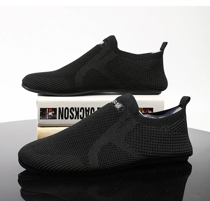 Paige | Stylish Knit Barefoot Slip-On Sneakers With Breathable Mesh