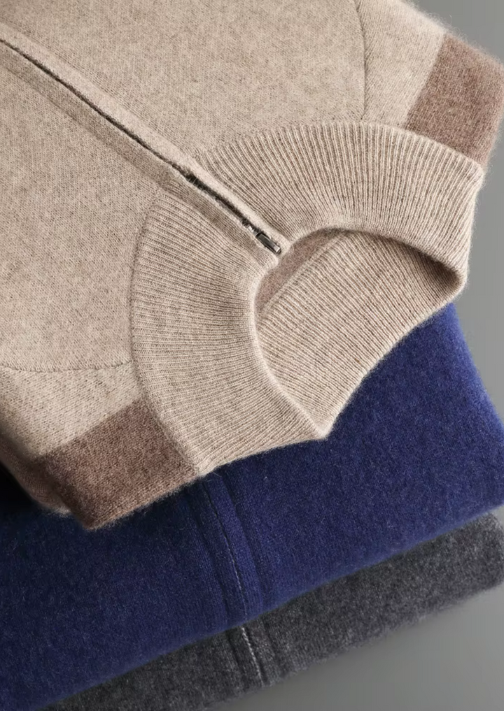 Ashworth | Elegant Cashmere Zip-Up Tracksuit Set Men