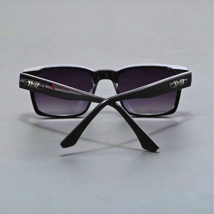 Emerson | Retro Square Frame Sunglasses With Tortoise Arms