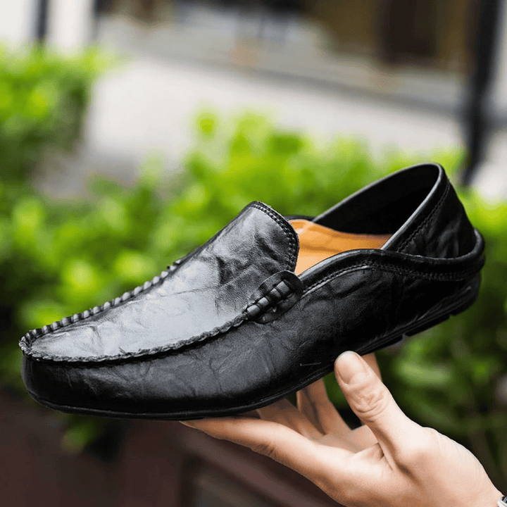 Fiona | Elegant Italian Leather Driving Moccasins For Men