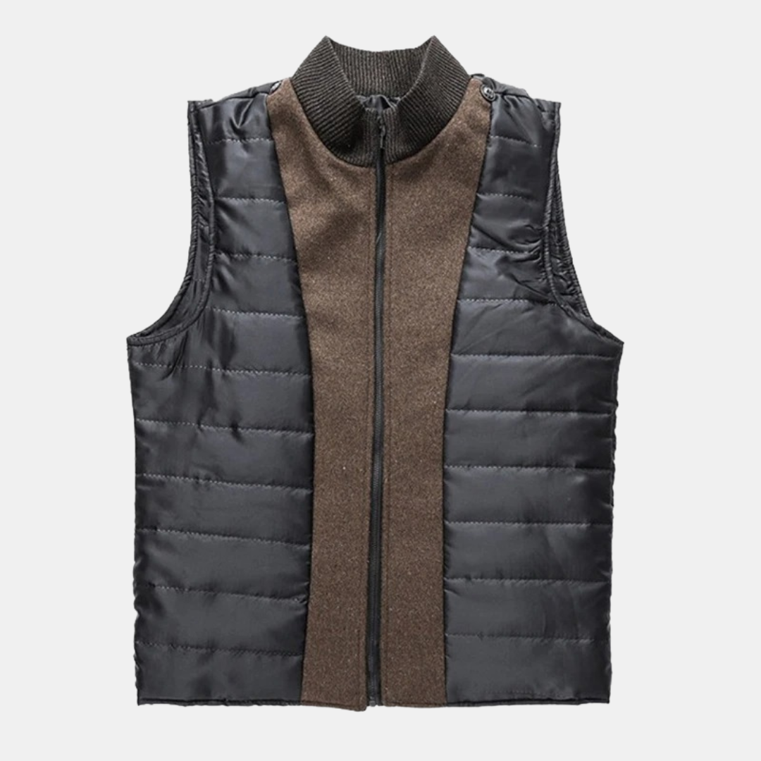Tilly | Elegant Stand Collar Wool Coat With Quilted Lining