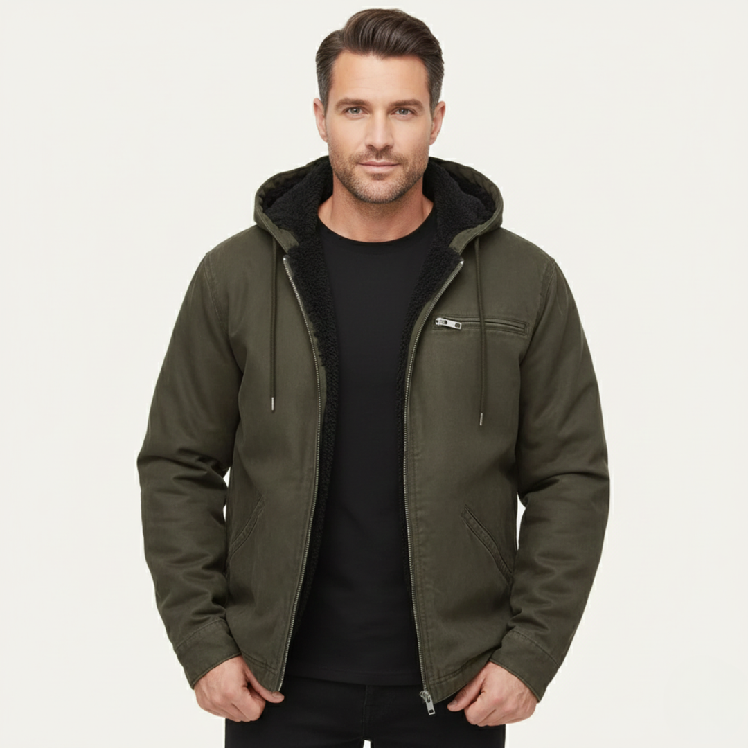Margot | Stylish Fleece Lined Hooded Jacket With Zip Front