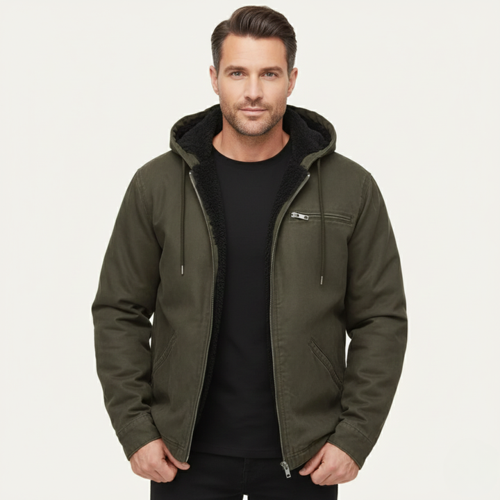 Margot | Stylish Fleece Lined Hooded Jacket With Zip Front