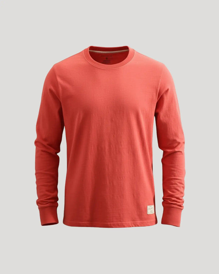 Margot | Stylish Cotton Crew Neck Long Sleeve Shirt