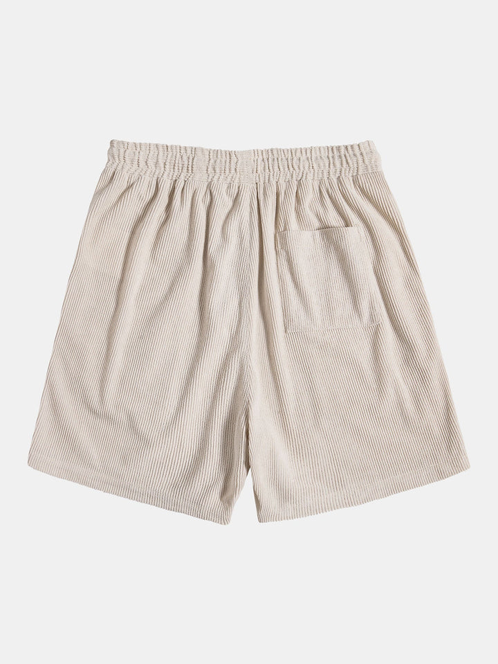 Bali | Elegant Striped Linen Two Piece Set Men Short Sleeve