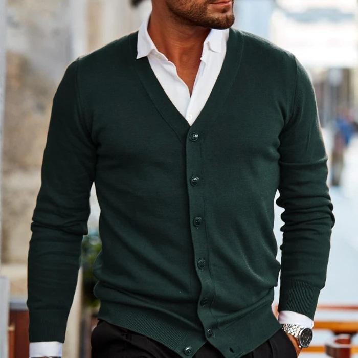 Felix | Elegant V-Neck Button Cardigan for Men