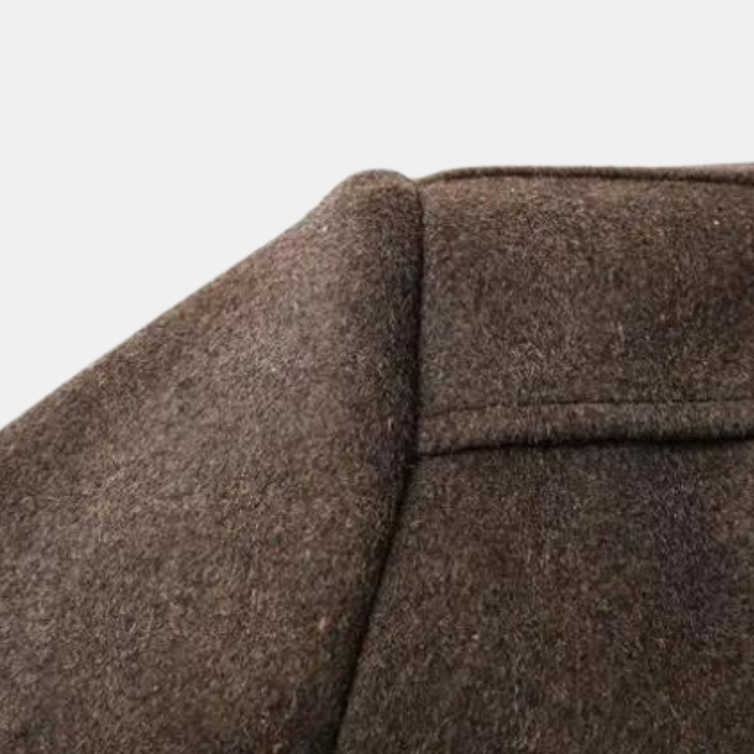 Tilly | Elegant Stand Collar Wool Coat With Quilted Lining