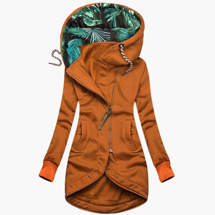 Cordelia | Stylish Asymmetrical Zip Hooded Winter Jacket