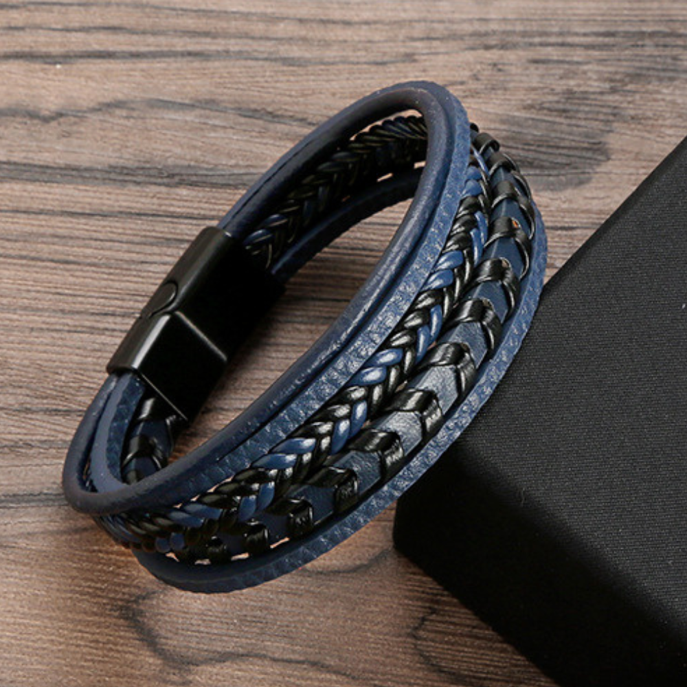 Ragnar | Stylish Multi-Strand Braided Leather Bracelet