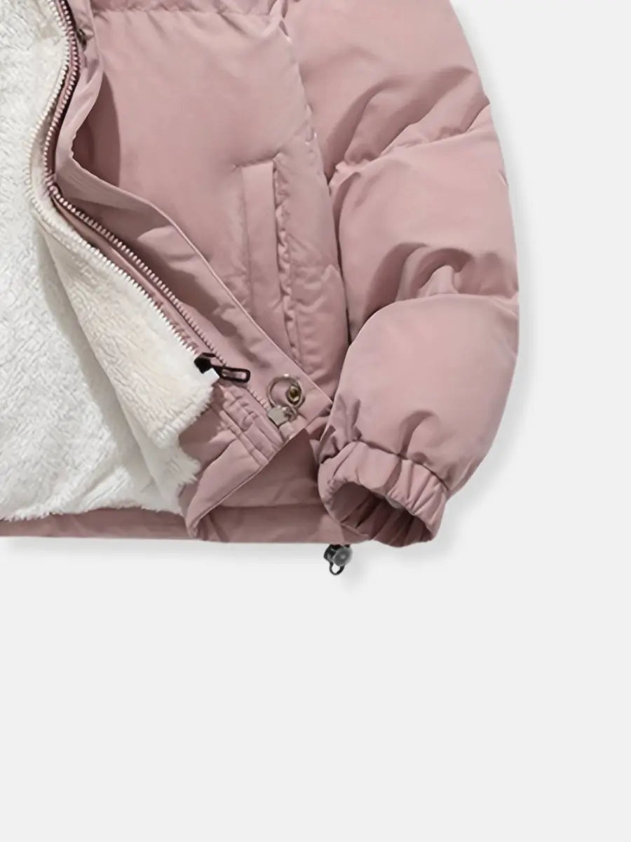 Phoebe | Stylish Quilted Sherpa Lined Hooded Puffer Jacket