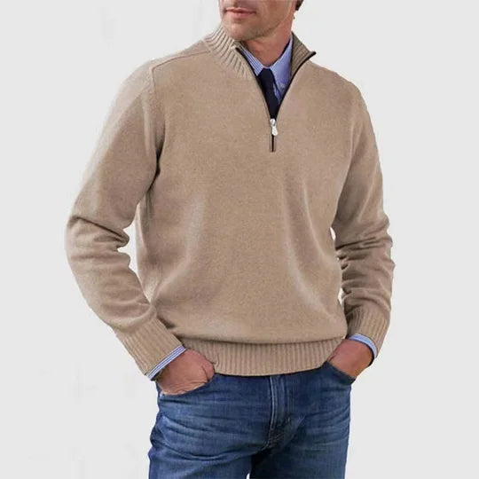 James | Quarter-Zip Knit Sweater