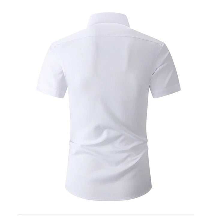 Marcus | Elegant Short Sleeve Button-Up Dress Shirt