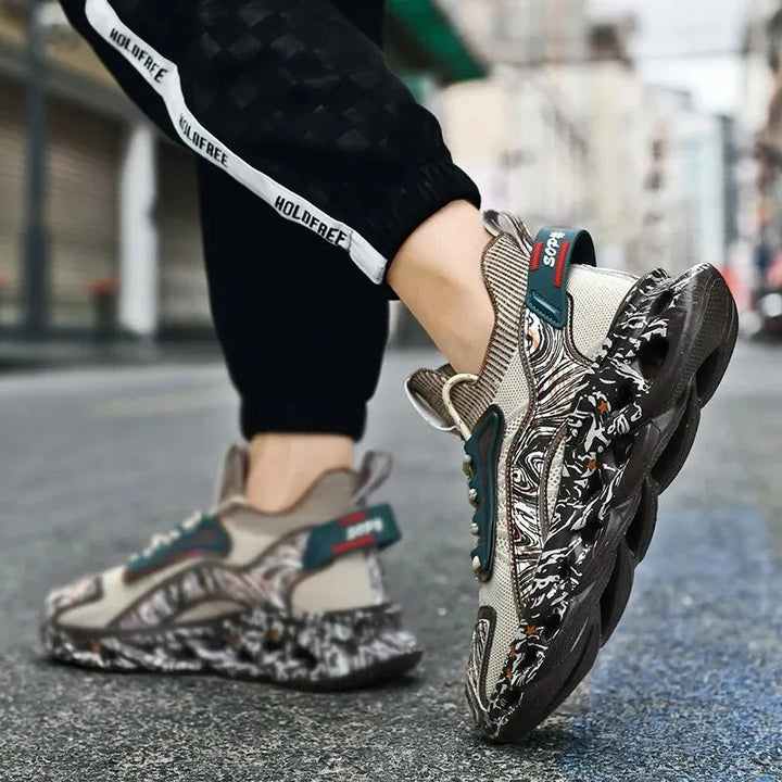 Nina | Stylish Iridescent Street Sneakers With Abstract Design