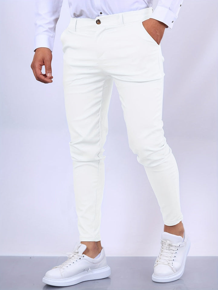 Kai | Elegant Slim Fit Business Trousers For Modern Men