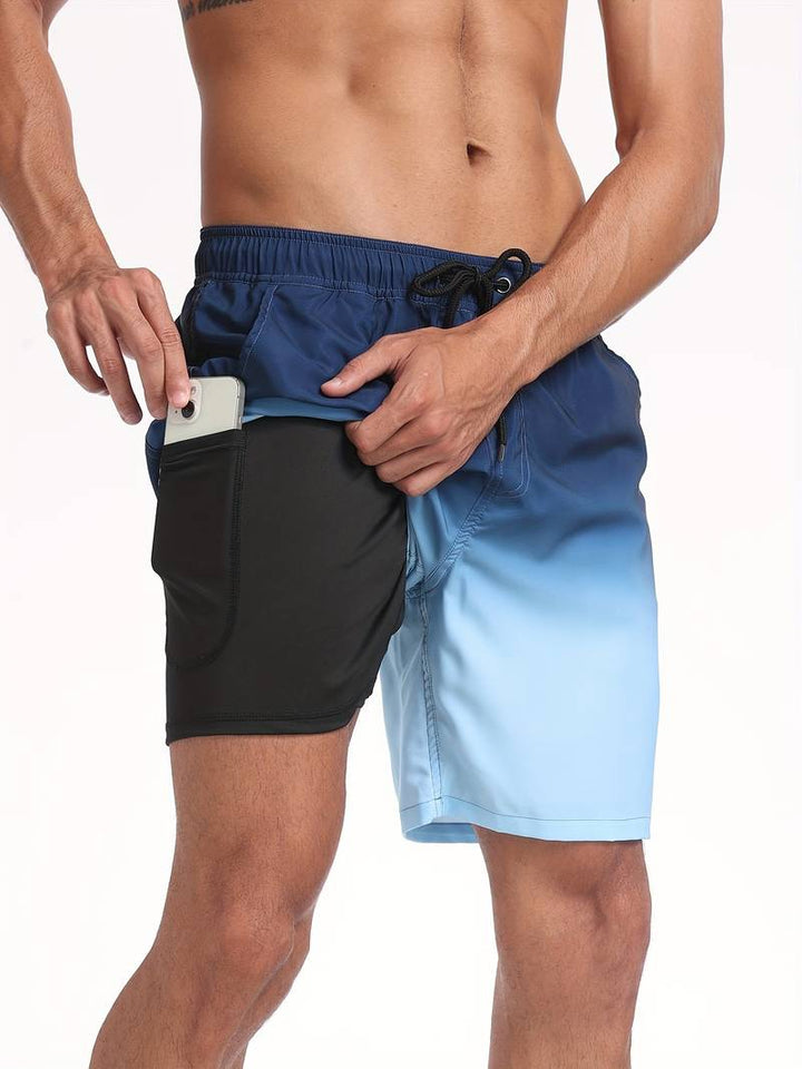 Ariel | Stylish Men's Flamingo Print Beach Swim Shorts