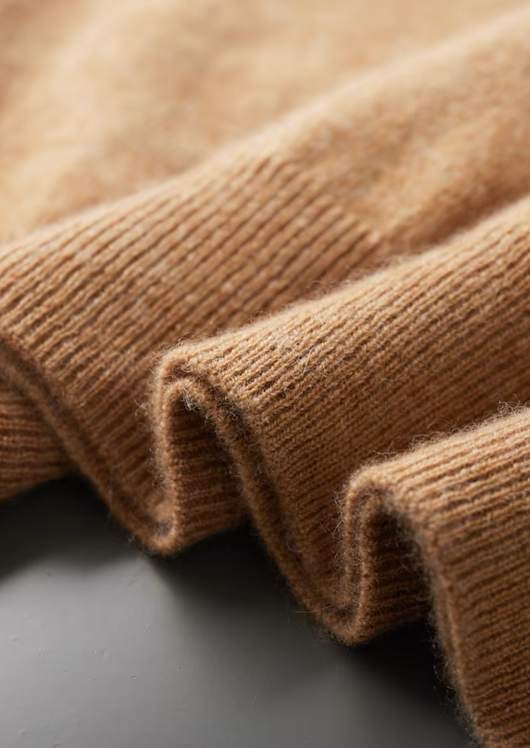 Anastasia | Elegant Mock Neck Short Sleeve Cashmere Sweater