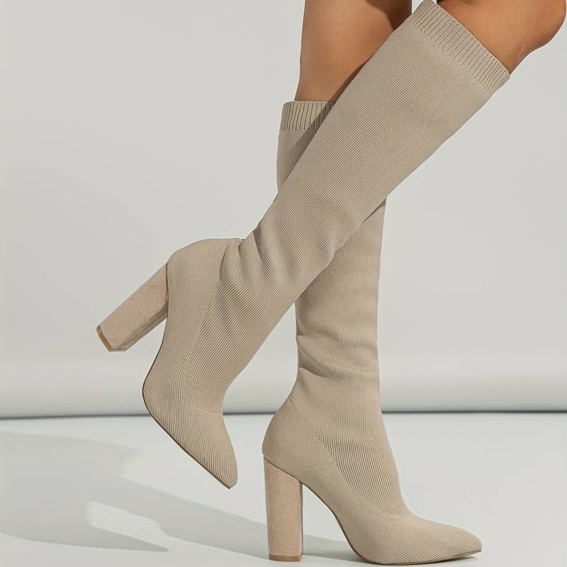 Audrey | Elegant Women’s High-Heeled Knee Boots