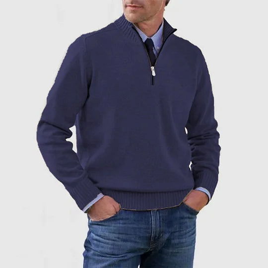 James | Quarter-Zip Knit Sweater