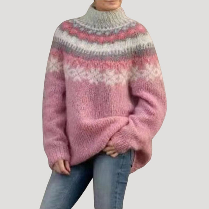 Elise | Stylish Fair Isle Chunky Knit Oversized Sweater