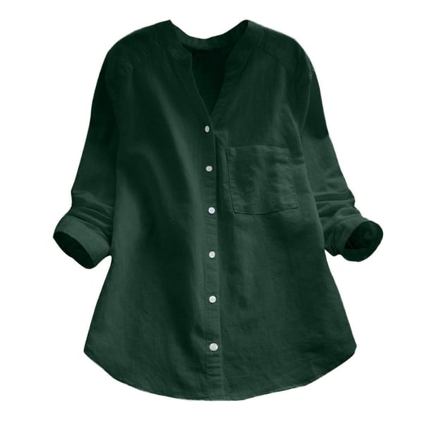 Nina | Casual Linen Cotton Button Up Shirt For Women