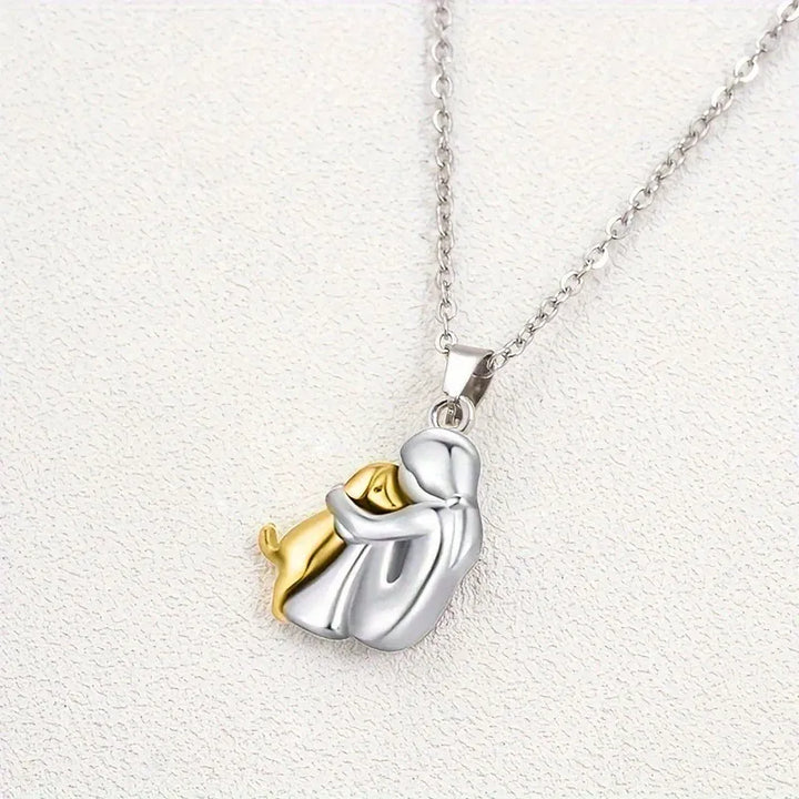 Hannah | Elegant Dog Lover Silver Pendant Necklace