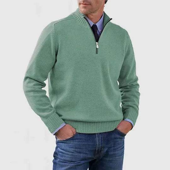 James | Quarter-Zip Knit Sweater