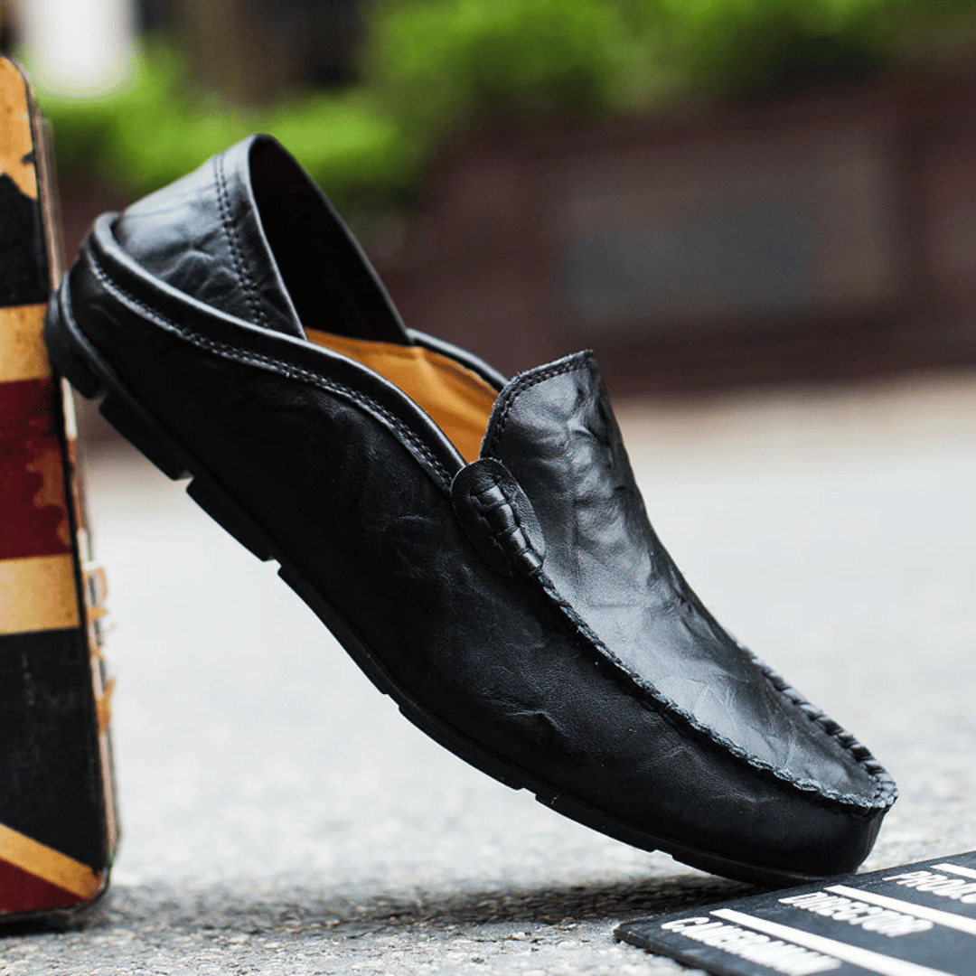 Fiona | Elegant Italian Leather Driving Moccasins For Men