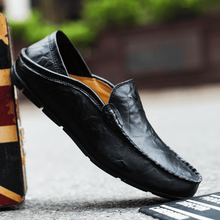 Fiona | Elegant Italian Leather Driving Moccasins For Men