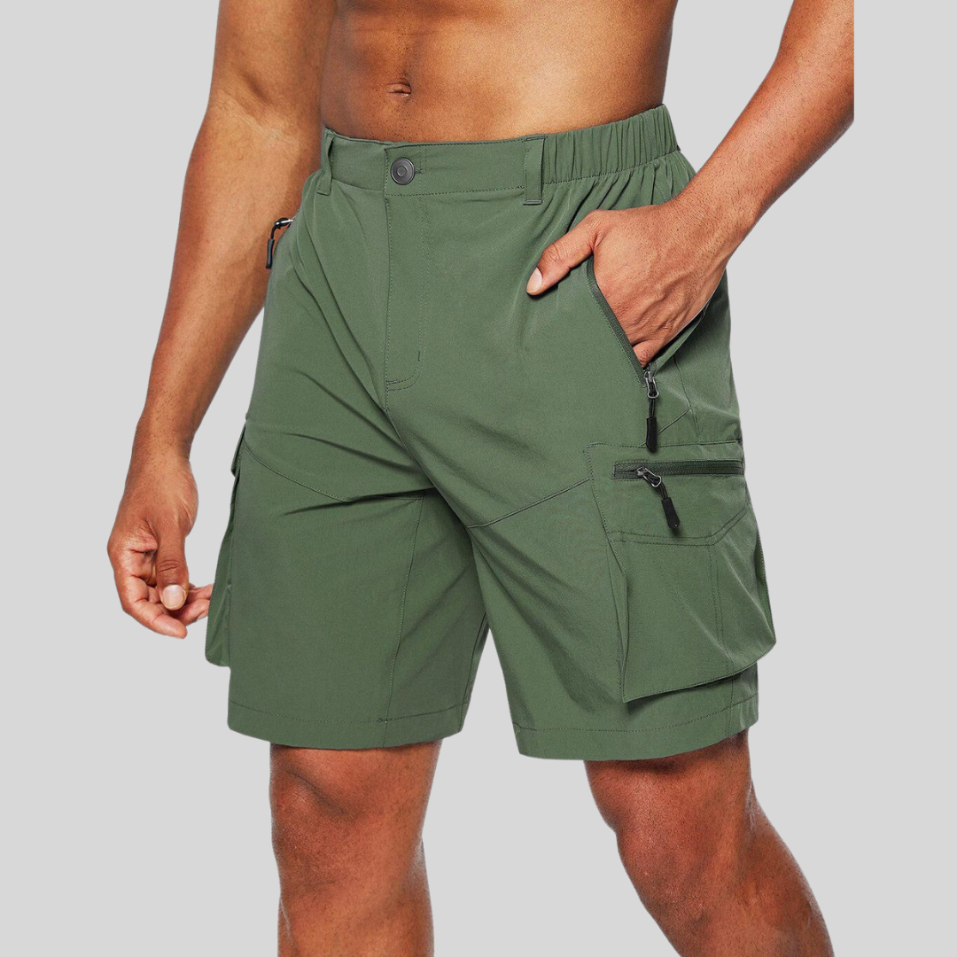 Beckmont | Stylish Men's Cargo Shorts With Utility Zip Pockets