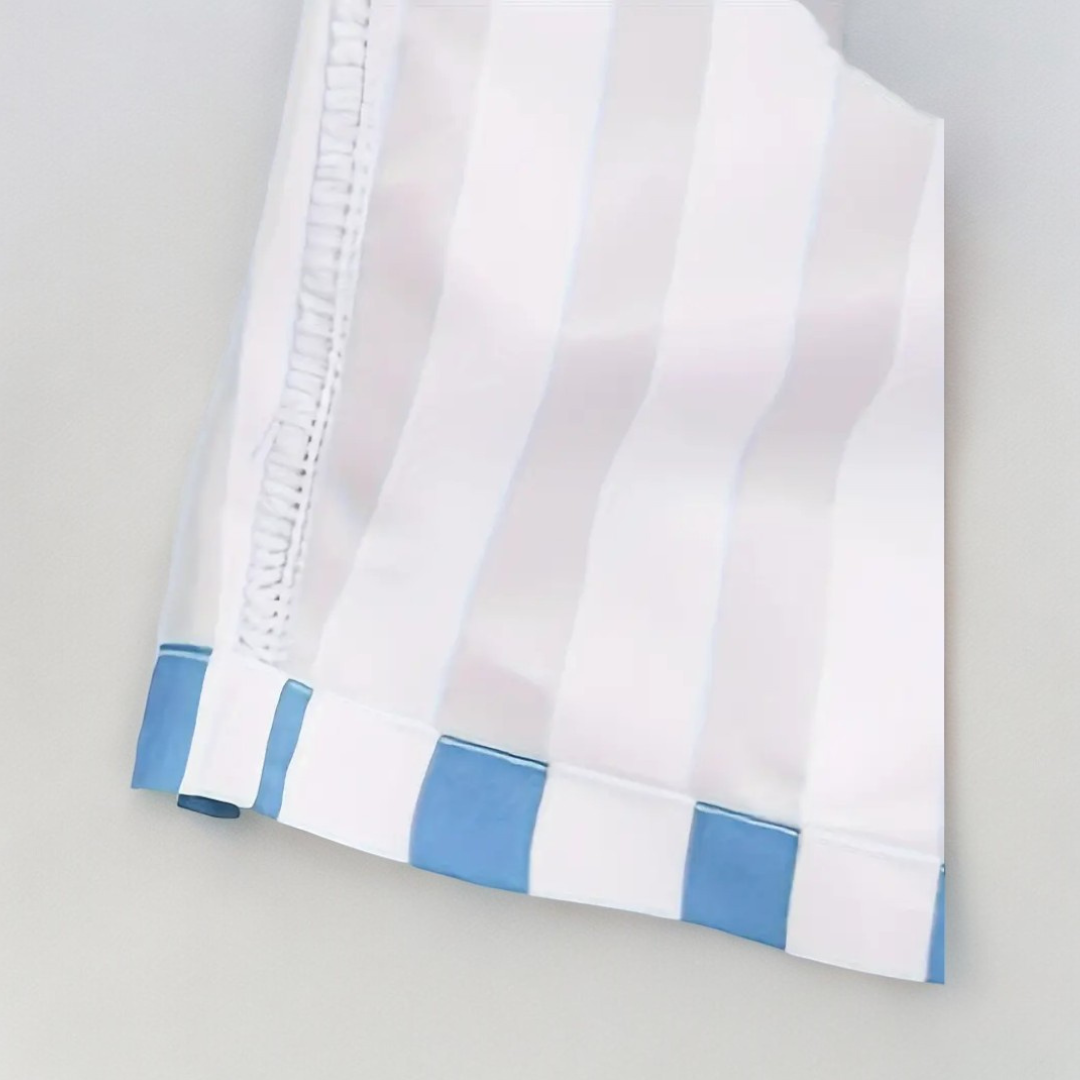 Serena | Stylish Blue Striped Drawstring Swim Shorts