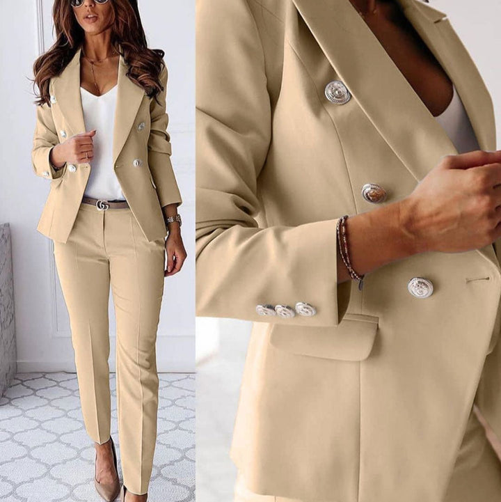 Westbay | Elegant Double-Breasted Blazer Suit Set With Tailored Fit