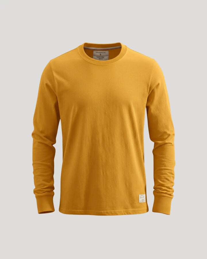 Margot | Stylish Cotton Crew Neck Long Sleeve Shirt