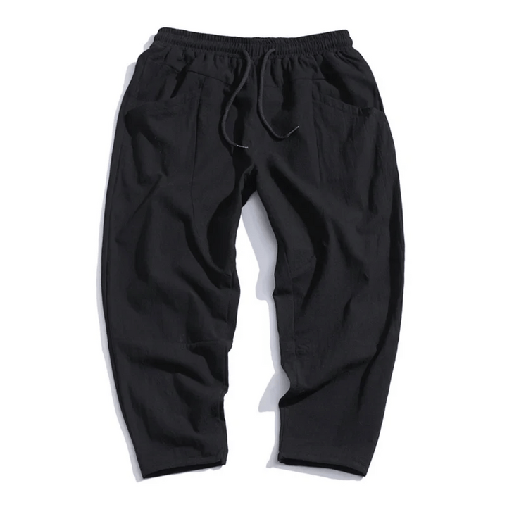Margot | Effortless Cotton Linen Cropped Drawstring Pants