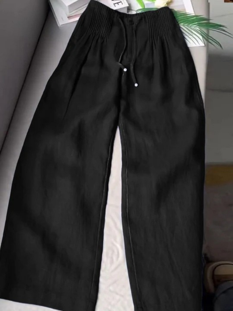 Wren | Elegant Wide-Leg Pants With Drawstring Waist