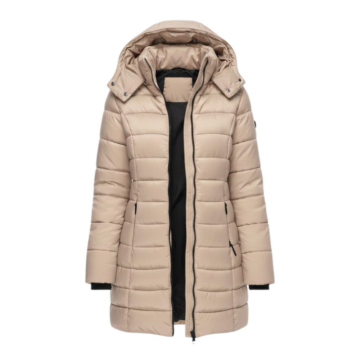 Juliet | Chic Mid-Length Quilted Hooded Puffer Parka