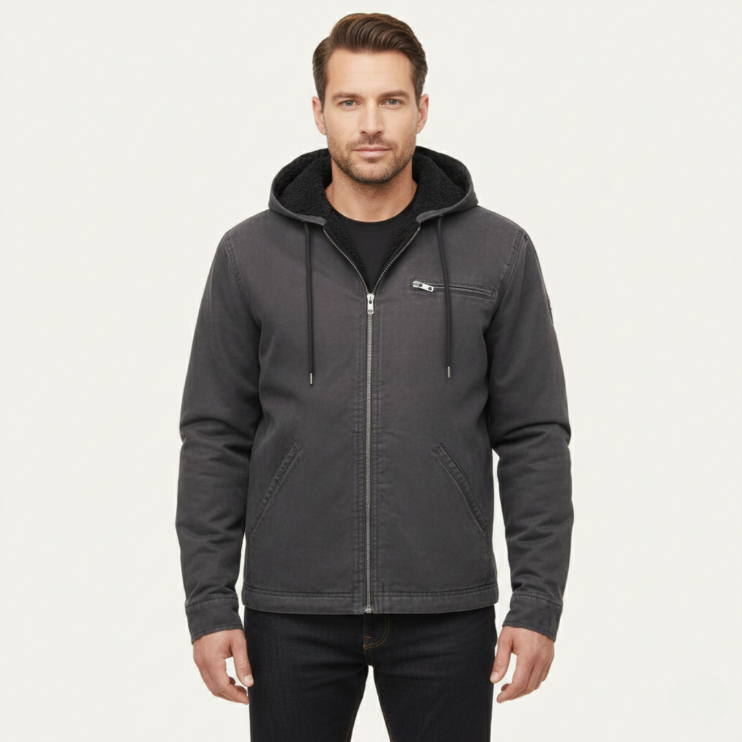 Margot | Stylish Fleece Lined Hooded Jacket With Zip Front