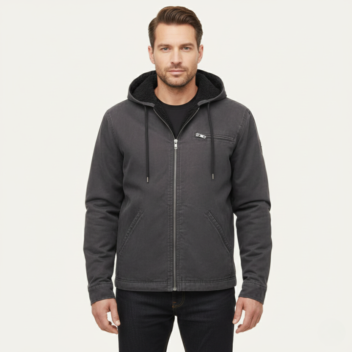 Margot | Stylish Fleece Lined Hooded Jacket With Zip Front