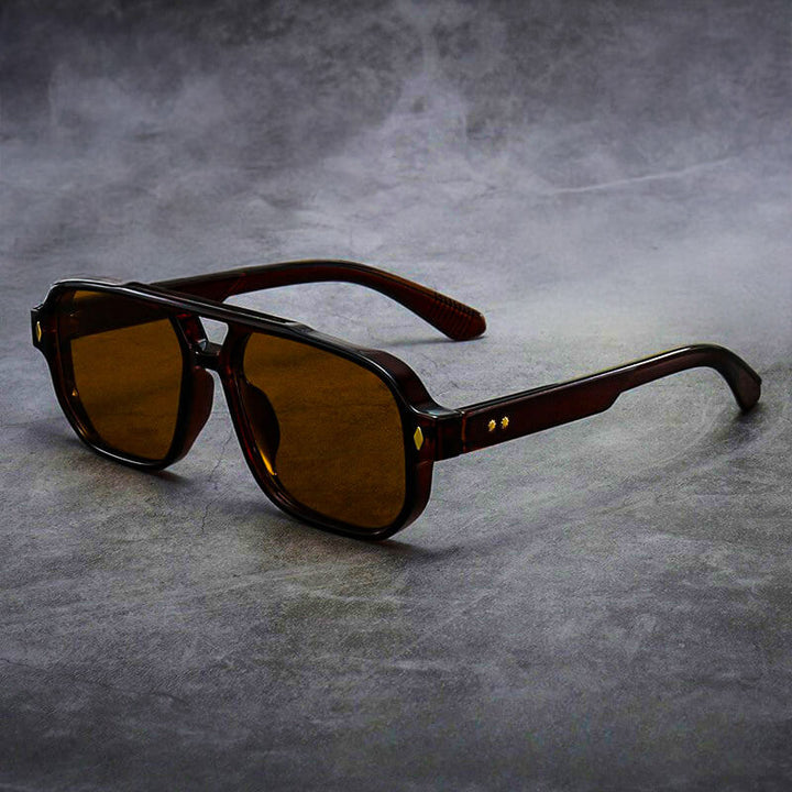 Blair | Chic Oversized Blue Lens Aviator Sunglasses