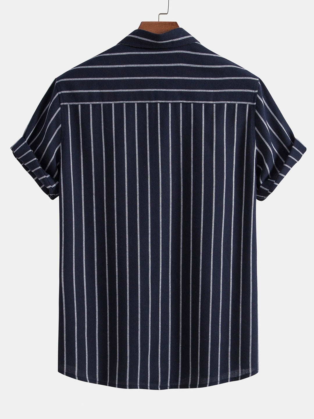 Raphael | Elegant Striped Short Sleeve Linen Set Men
