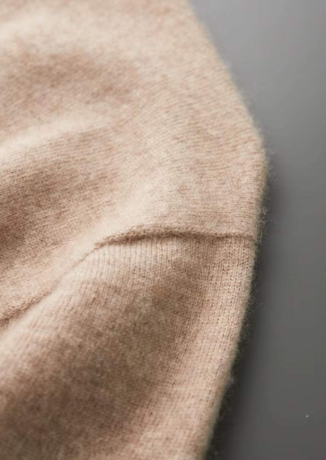 Anastasia | Elegant Mock Neck Short Sleeve Cashmere Sweater