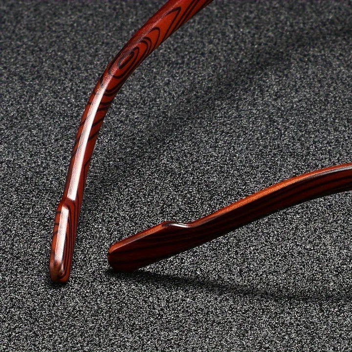 Dalston | Stylish Square Frame Blue Lens Sunglasses With Gold Accents