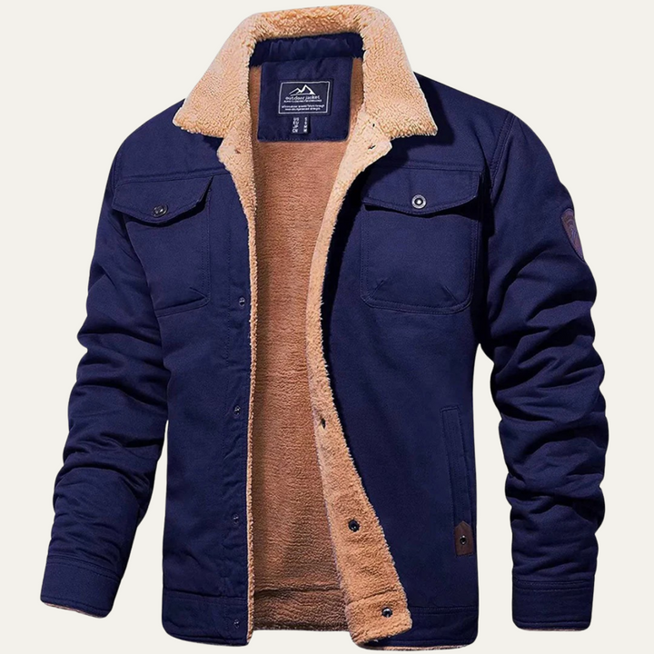 Margot | Stylish Fleece Lined Winter Jacket With Button Details