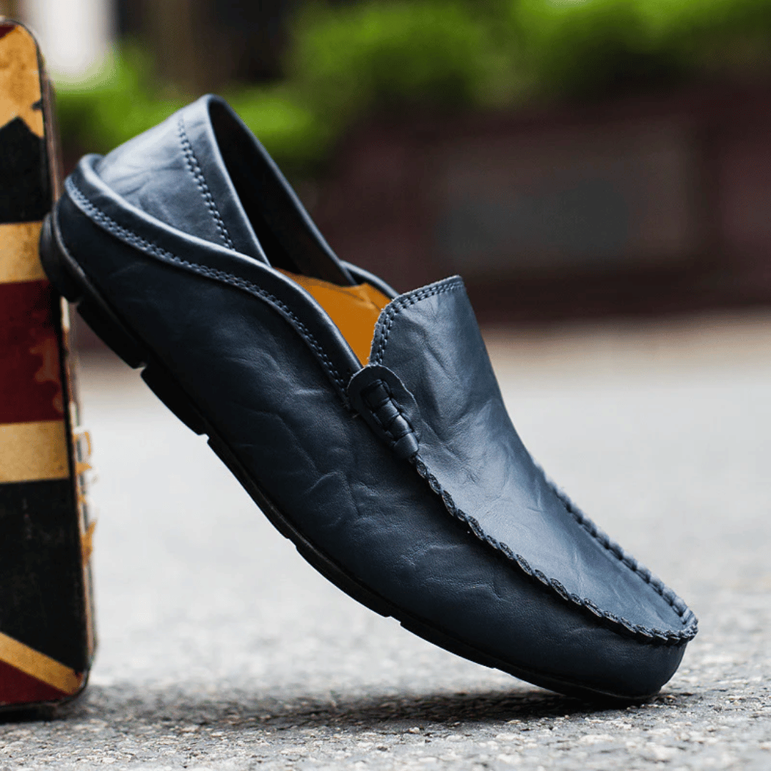 Fiona | Elegant Italian Leather Driving Moccasins For Men