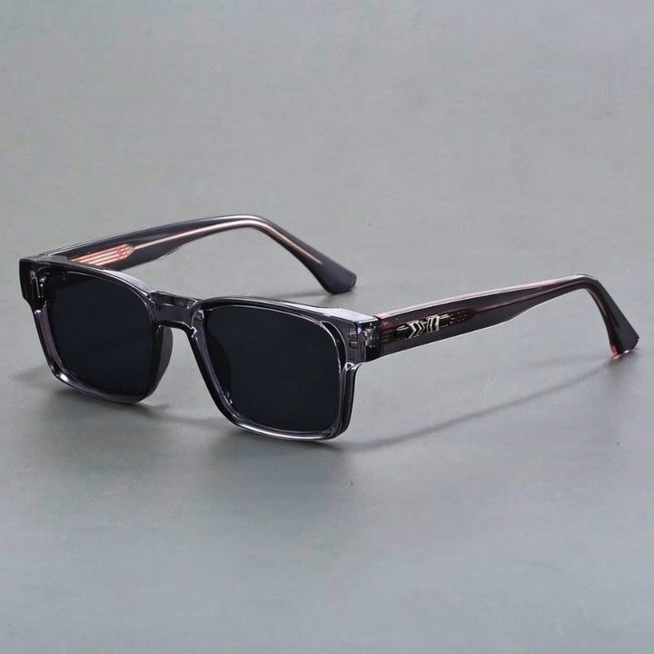 Emerson | Retro Square Frame Sunglasses With Tortoise Arms